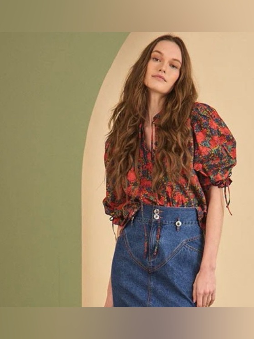 NWT Hunter Bell Rory Top in Clementina Daisy (Liberty of London)